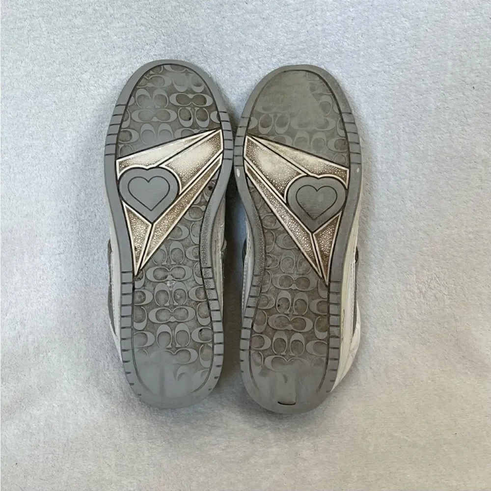 Coach Nova Signature C Silver Sneakers 9M